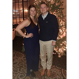 Brett and his wife at Christmas